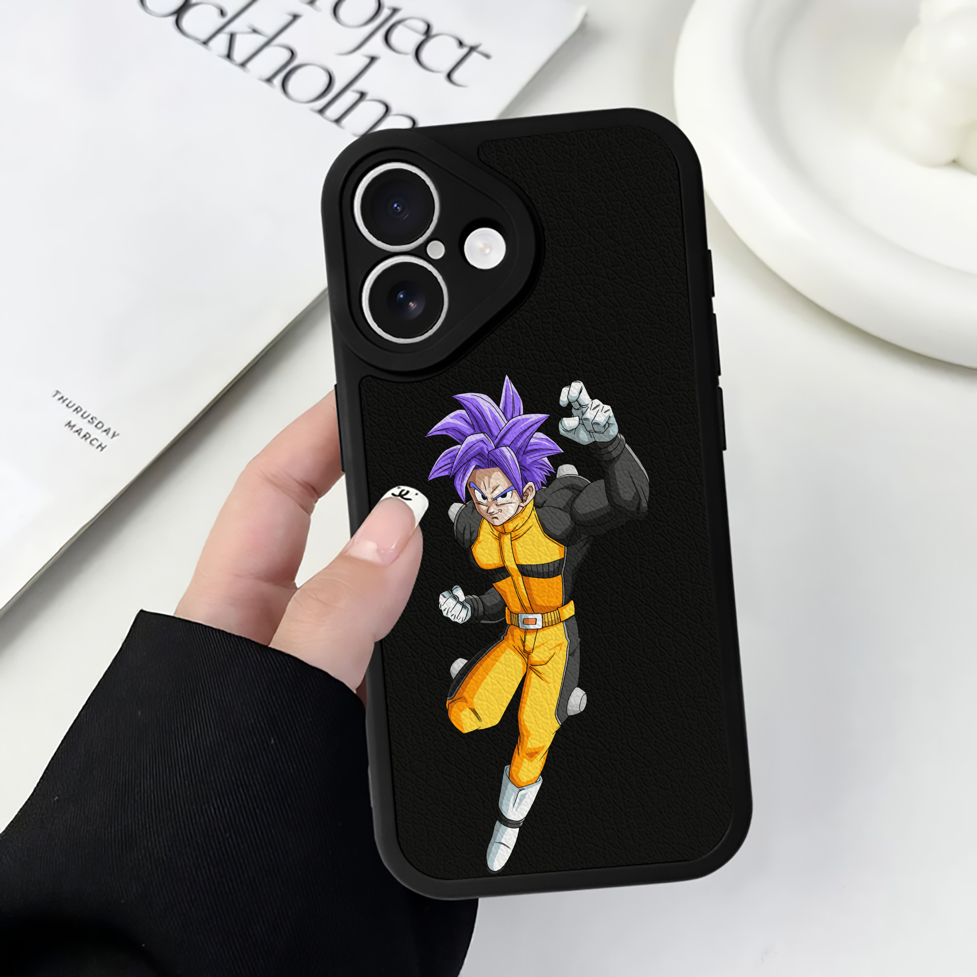 （画像用） ドラゴンボール DRAGON BALL 【iPhone 16シリーズ対応】シリコンスマホケース（レザー調） 材質：シリコン